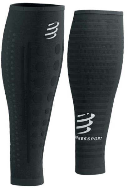 Kompresní lýtkové návleky Compressport R2 Aero 2.0 - Black/White Velikost: 34-38 cm obvod lýtka