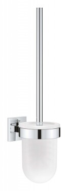 GROHE - QuickFix Start Cube WC štětka nástěnná s držákem, sklo/chrom 40977000