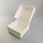 Cake star dortová krabice JOY bílá nepromastitelná 25x25x9,5cm