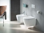 DURAVIT - ME by Starck Závěsný bidet s přepadem, s WonderGliss, bílá 22881500001