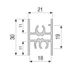 ProALU Profil horní Inova Exclusive :: 2bm (22PA00000-2)