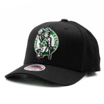 Mitchell & Ness Pánská kšiltovka Boston Celtics NBA Custom Patch Classic Red Stretch Snapback