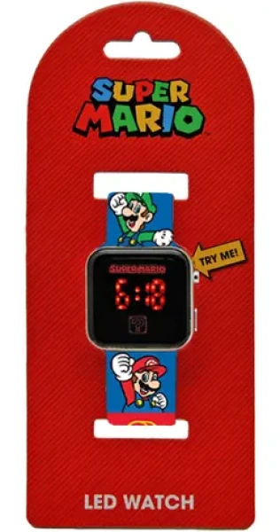 Kids Euroswan Super Mario GSM4236 / Digitální hodinky / LED displej / kalendář / dětské (GSM4236)
