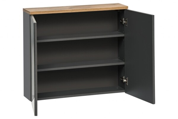 COMAD - Zrcadlová skříňka 80cm 2 dvířka BALI GRAPHITE 5907611647622