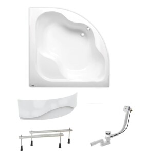 Rohová vana Laguna Syntia Plus 150x150 cm akrylát levá i pravá SIKOSY1500APNP SIKOSY1500APNP