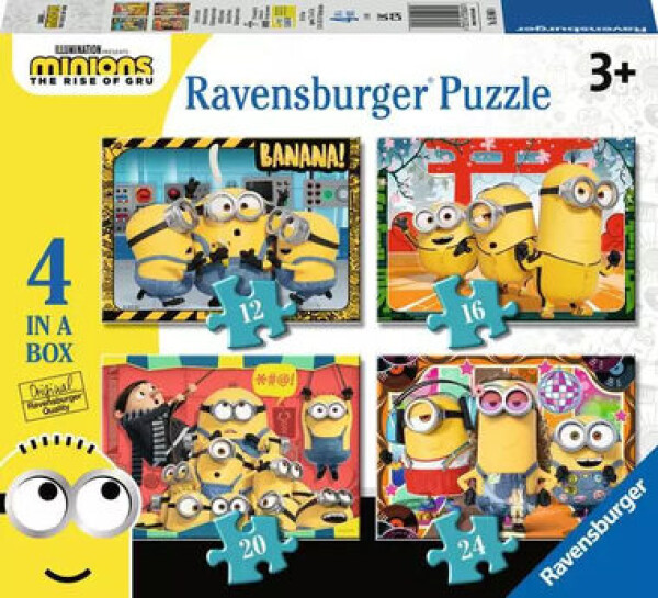 Ravensburger Mimoni 2: Padouch přichází 4 v 1 - 12+16+20+24 dílků