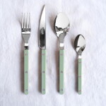 SABRE PARIS 4-dílná sada příborů Bistrot Brillant – Asparagus, zelená barva, kov, plast