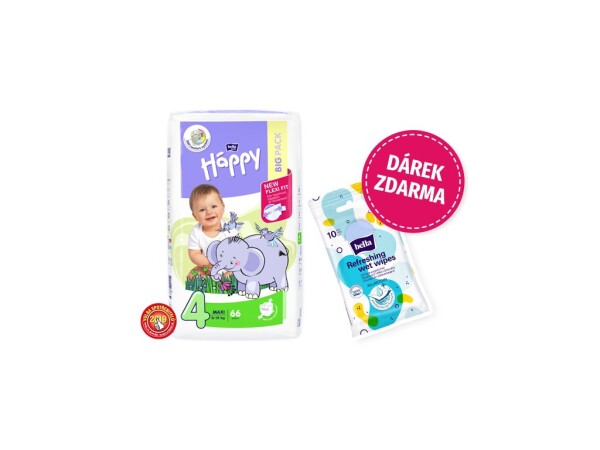 Bella Happy Maxi Big Pack 8-18 kg 66 ks