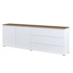 Komoda 2D3S Modo 28 200 cm dub mauvella/bílá