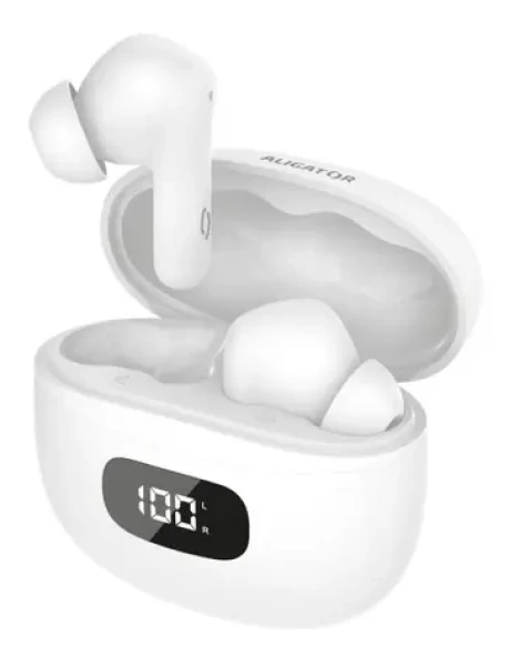 Aligator Pods ANC TWS sluchátka / bílá (TWS08WT)