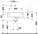 DURAVIT - Scola Umyvadlo 615x460 mm, s přepadem, bez otvoru pro baterii, bílá 0685600000