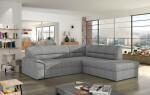 Sedací souprava Elano Provedení: Pravá varianta, látka: Sawana 05 dark grey