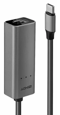Lindy USB-C na 2.5G Ethernet adaptér / Síťový adaptér / USB-C(M) / RJ-45(F) / 2.5 Gbit/s / Realtek RTL8156B (43314)