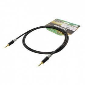 Sommer Cable HBA-3S-0090 jack audio kabel [1x jack zástrčka 3,5 mm - 1x jack zástrčka 3,5 mm] 0.90 m černá