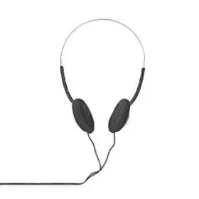 Nedis Kabelová sluchátka na uši černá / 3,5 mm / Délka kabelu: 1.20 m (HPWD1101BK)