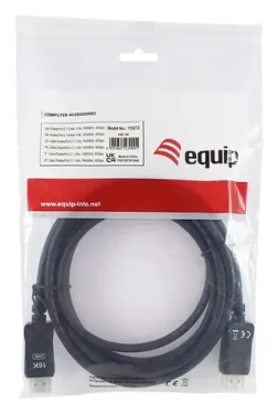 Equip DisplayPort 2.1 černá / Kabel / DisplayPort / 16K/60Hz / 3 m / pozlacené konektory (119273)