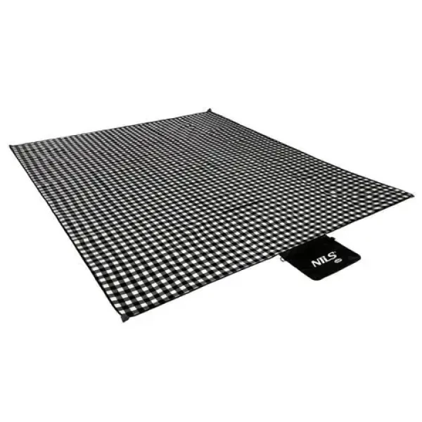 NILS CAMP NC2311 černá / Pikniková deka / 200 x 200 cm (5908261681141)