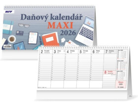 Daňový MAXI kalendář 2026 - stolní kalendář