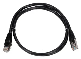 Extralink CAT5e FTP černá / Patch kabel / RJ45-RJ45 / 1 m / PVC
