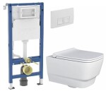 GEBERIT DuofixBasic s bílým tlačítkem DELTA50 + WC MYJOYS MY2 + SEDÁTKO 458.103.00.2 50BI MY2