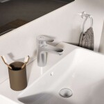 IDEAL STANDARD - ALU+ Umyvadlová baterie s výpustí Click-Clack, BlueStart, stříbrná BE130SI