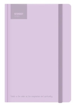 Blok A5, 100l, 80g, linkovaný - Pastel Violet s gumou