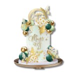 Dortisimo Zápich do dortu Happy Birthday s motýly a koulemi (41 ks)