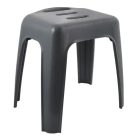 Spirella HOCKER sedátko do sprchy tmavě šedá / plast / 47 cm / do 130 kg (7610583214096)