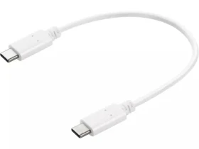 Sandberg USB-C Charge Cable 0.2m 65W bílá / nabíjecí kabel USB-C na USB-C