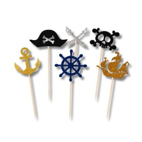 Dortisimo Zápich do dortu Piráti (6 ks)