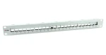 Equip šedá / Patchpanel / 24 portů / Keystone / 1U / 19" (769326)