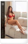 Nástěnný kalendář 2027 Notique Girls Exclusive, 33 × 46 cm