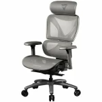 ThunderX3 XTC MESH šedá / Herní židle / syntetická kůže / pojezdová kolečka / Nosnost do 150kg (TEGC-3054104.41)
