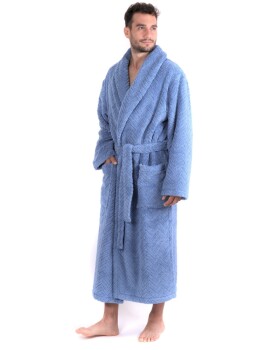 Pánský župan Vestis Athena 2116 denim šálový límec