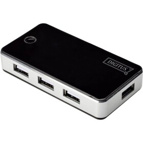 Digitus DA-70222 7 portů USB 2.0 hub černá, stříbrná