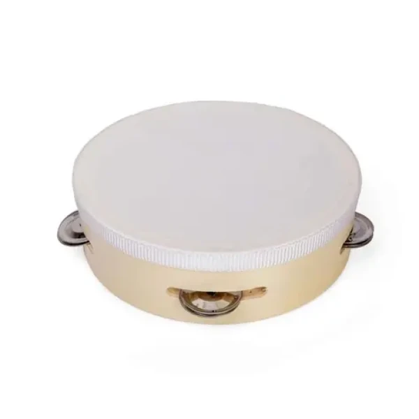 Bigjigs Toys Dřevěná tamburína přírodní