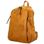 Stylový dámský koženkový kabelko/batoh Cedra, žlutý