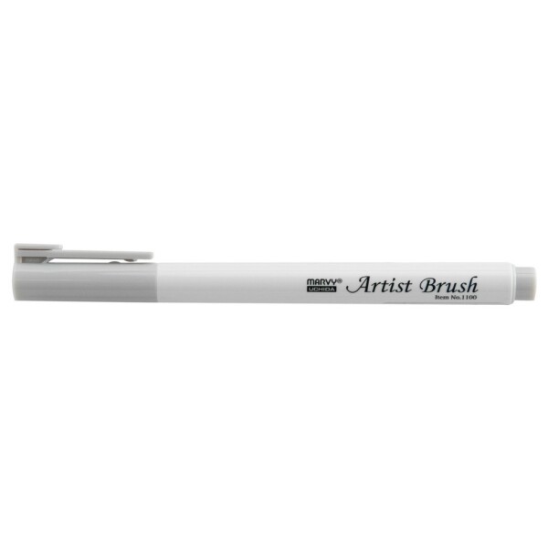 MARVY Artist Brush 1100-37 fix štětcový hrot – barvy vodní báze brush pen na papír lettering kaligrafie rozmývatelný mísitelný acid free netoxický