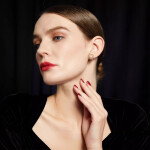 Náušnice s bílou perlou Aliénor, Zlatá Bílá