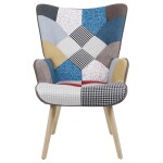 Relaxační křeslo, vícebarevná, látka, AK-304 PW2