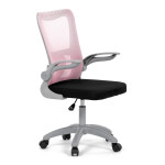 Dětská židle, výškově nastavitelná, růžová síťovina, KA-K2008 PINK