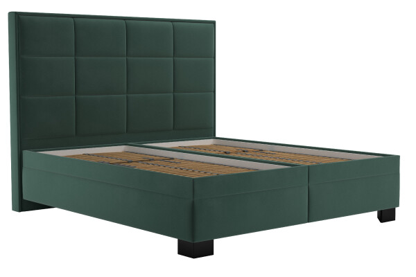 Postel Sabrina Matrace: Bez matrace, látka: Tiffany 10 Dark Green