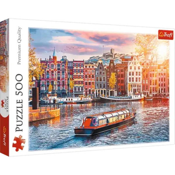 Trefl Amsterdam Nizozemí 48x34cm v krabici 39,5x27x4,5cm 500 dílků