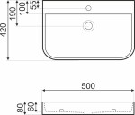 KERRA - Umyvadlo vestavěné KR-43 5907548106780