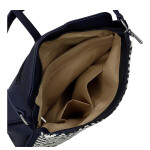 Módní dámská koženková kabelka do ruky Denira, modrá