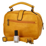 Krásná koženková crossbody kabelka Espaňa, žlutá