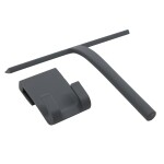Mereo Stěrka na sklo silikonová, š. 280 mm, s držákem, šedá CK20G