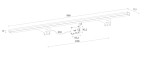 SAPHO - PANDORA LED svítidlo, 15 W, 808x15x112 IP44, chrom (26693CI) E27576CI
