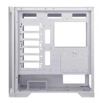 EVOLVEO Ptero Q2G, skříň ATX, 4x ARGB ventilátor, skleněná bočnice + přední panel, bílá