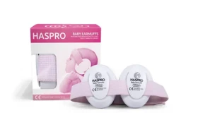 Haspro Hearing Protection BABY sluchátka na uši, 0m+, růžová (HSBE04G)